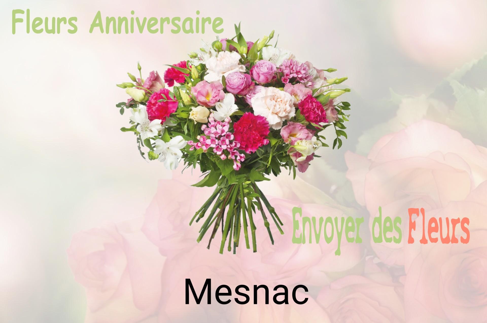 Bouquet de fleurs d’anniversaire livré à Mesnac