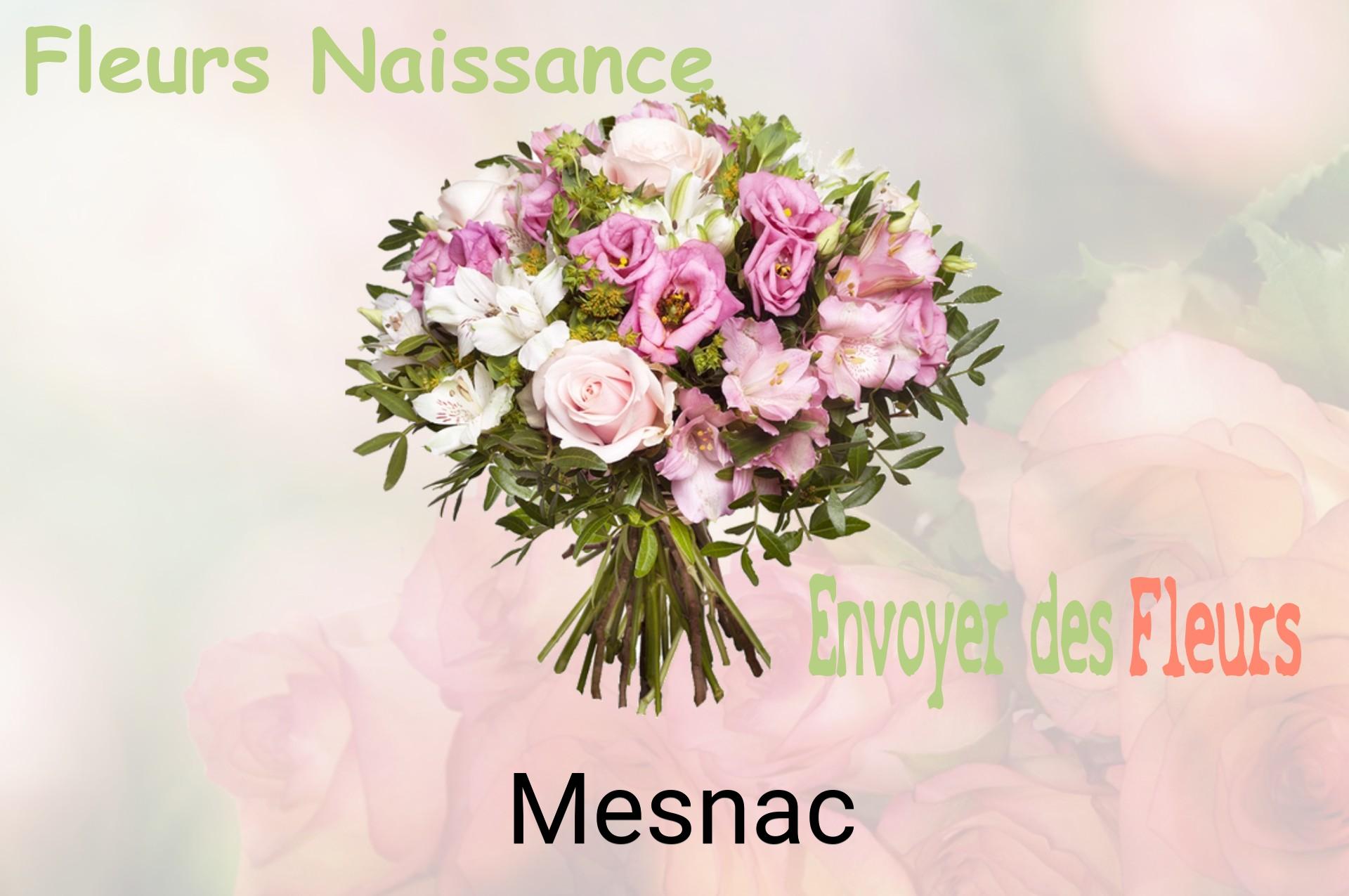 Bouquet de fleurs de naissance livré à Mesnac